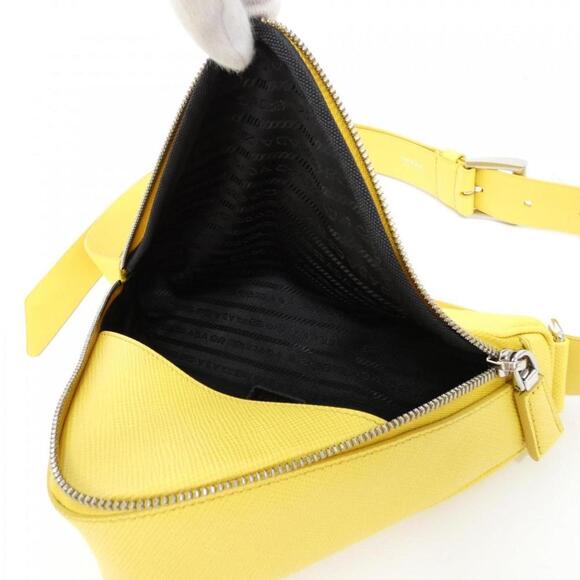 PRADA Yellow Triangle Saffiano Fanny Pack - Picture 6 of 6